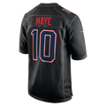 Fenge NE.Patriots #10 Drake Maye Carbon Black Fashion Game Stitched Jerseys