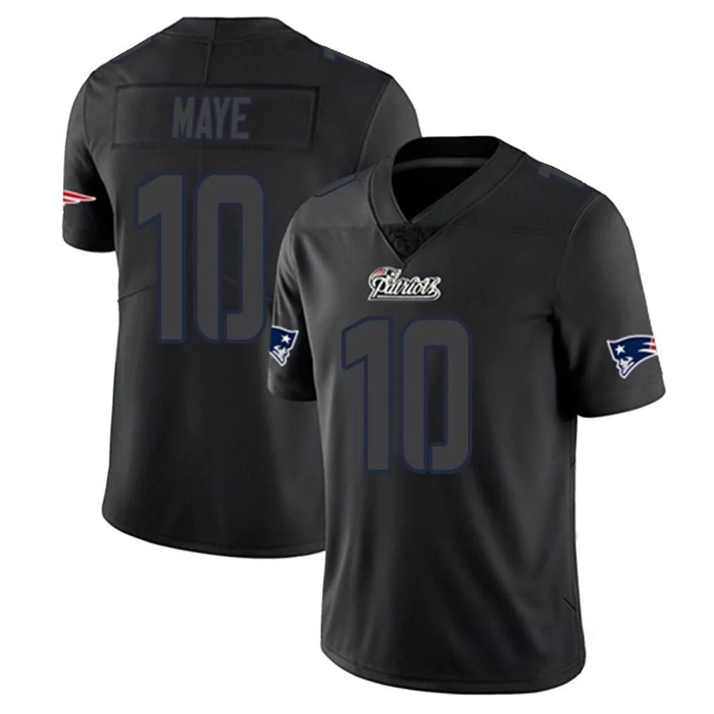 Fenge NE.Patriots #10 Drake Maye Player Black Impact LImited Home Game Stitched Jerseys