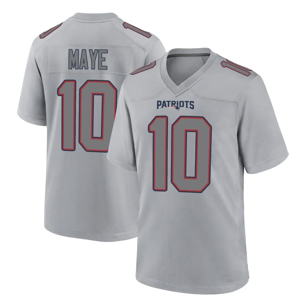Fenge NE.Patriots #10 Drake Maye Player Gray Fashion Limited Home Game Stitched Jerseys