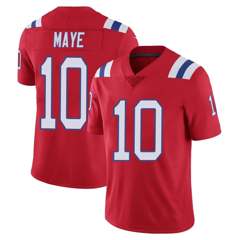 Fenge NE.Patriots #10 Drake Maye Player Red Vapor Untouchable Home Game Stitched Jerseys