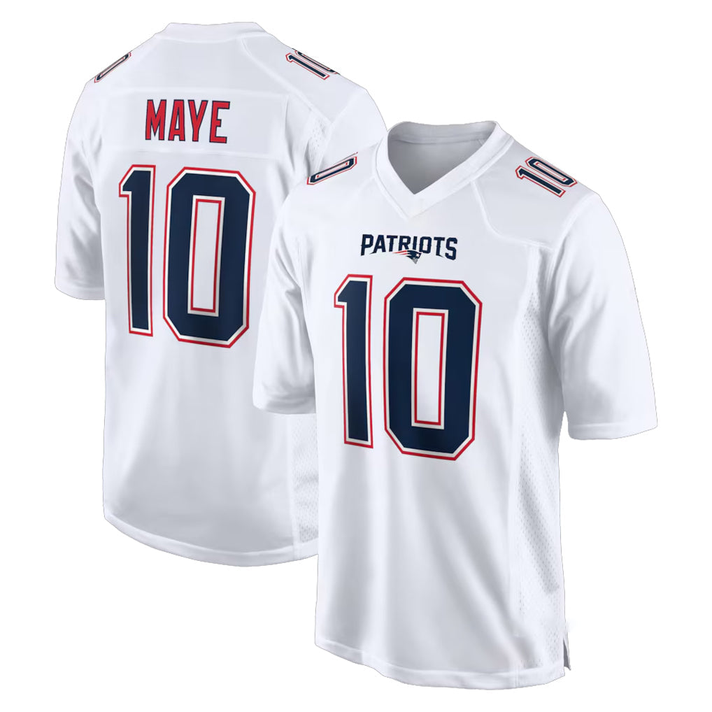 Fenge NE.Patriots #10 Drake Maye Player White Fashion Limited Home Game Stitched Jerseys