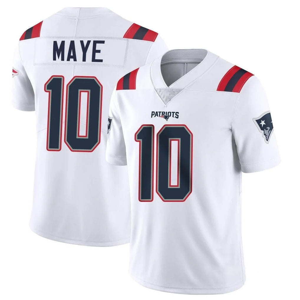 Fenge NE.Patriots #10 Drake Maye Player White Vapor Untouchable Home Game Stitched Jerseys
