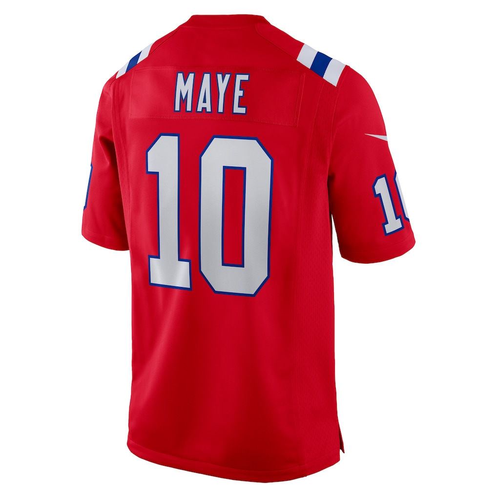 Fenge NE.Patriots #10 Drake Maye Red Player Game Stitched Jerseys