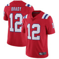 Fenge NE.Patriots #12 Tom Brady Player Red Home Limited Stitched Jerseys