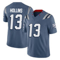 Fenge NE.Patriots #13 Mack Hollins Player Blue Limited Rivalries Collection Home Game Stitched Jerseys