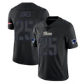 Fenge NE.Patriots #25 Marcus Jones Player Black Impact LImited Home Game Stitched Jerseys