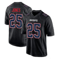 Fenge NE.Patriots #25 Marcus Jones Player Carbon Fashion Limited Home Game Stitched Jerseys
