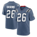 Fenge NE.Patriots #26 Hassan Haskins Player Blue Rivalries Collection Home Game Stitched Jerseys