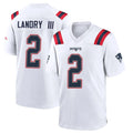 Fenge NE.Patriots #2 Harold Landry III Player White Home Game Stitched Jerseys