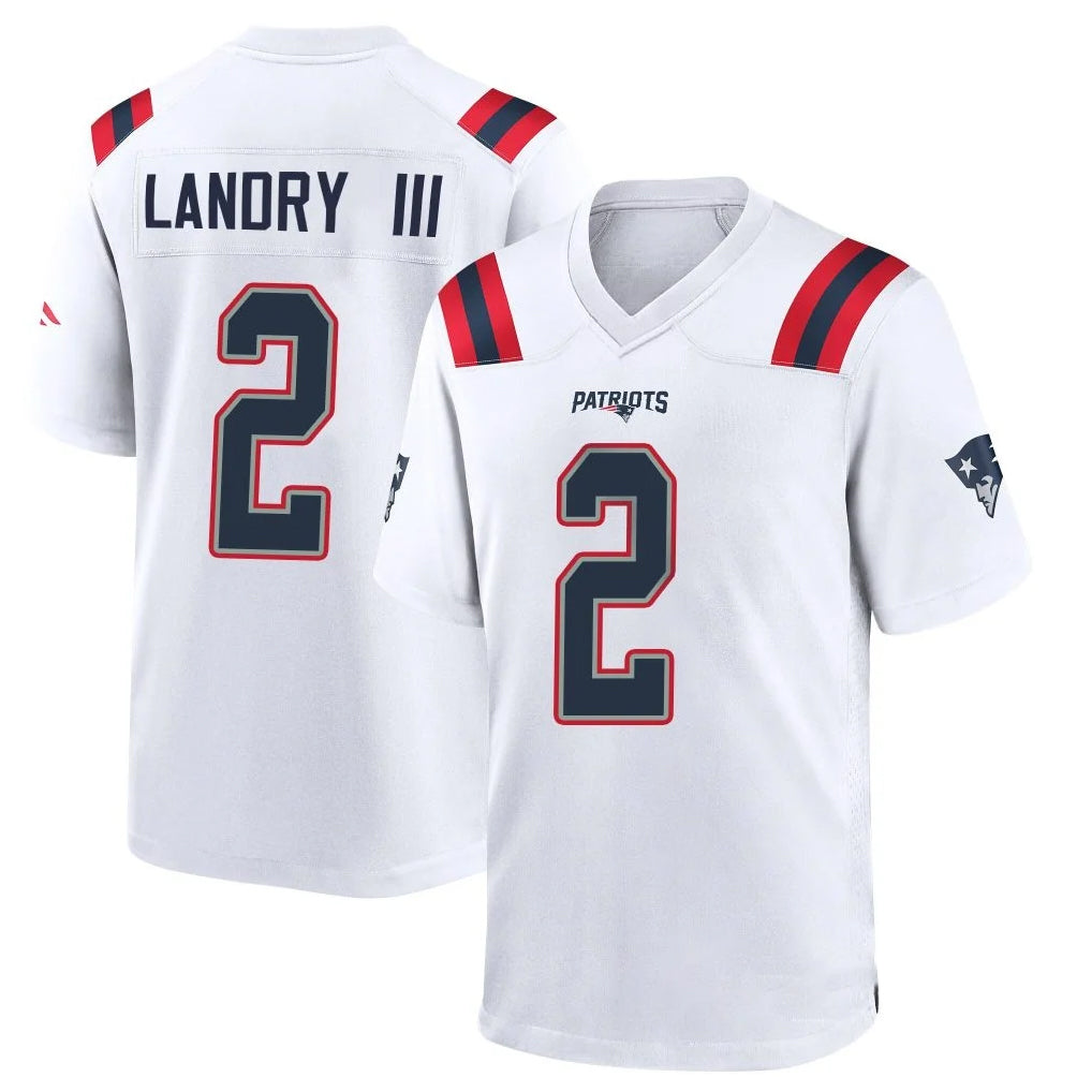 Fenge NE.Patriots #2 Harold Landry III Player White Home Game Stitched Jerseys
