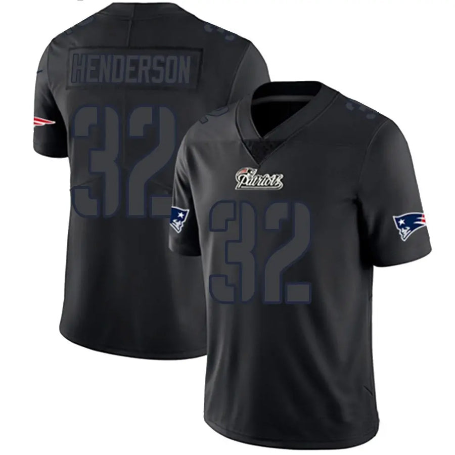 Fenge NE.Patriots #32 TreVeyon Henderson Player Black Limited Impact Stitched Jerseys