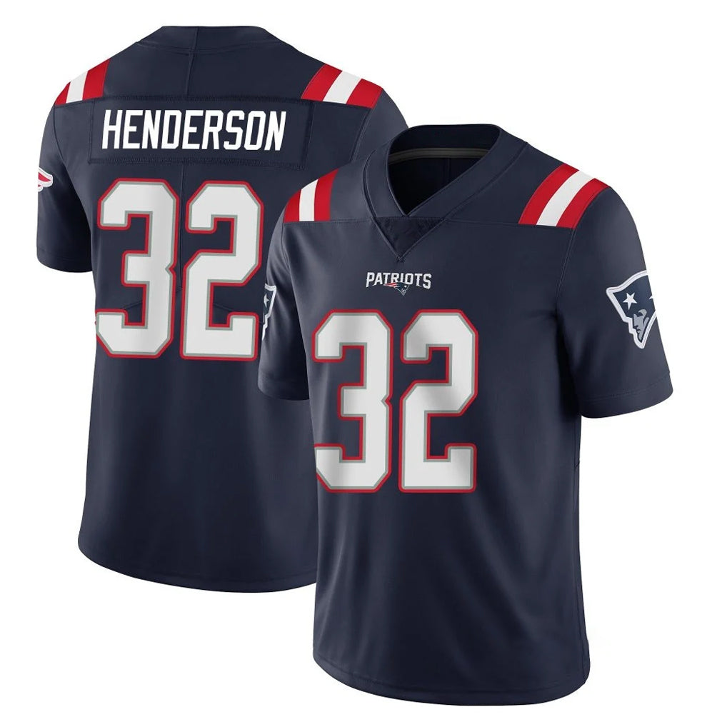 Fenge NE.Patriots #32 TreVeyon Henderson Player Navy Vapor Untouchable Home Game Stitched Jerseys