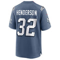 Fenge NE.Patriots #32 TreVeyon Henderson Player Storm Blue Rivalries Collection Game Stitched Jerseys