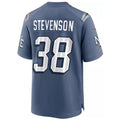 Fenge NE.Patriots #38 Rhamondre Stevenson Player Storm Blue Rivalries Collection Game Stitched Jerseys
