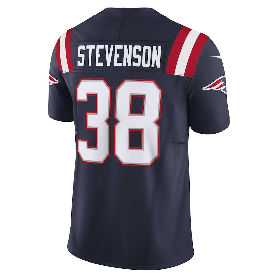 Fenge NE.Patriots #38 Rhamondre Stevenson Player Vapor F.U.S.E. Limited Navy Stitched Jerseys