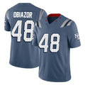 Fenge NE.Patriots #48 Namdi Obiazor Player Blue Limited Rivalries Collection Home Game Stitched Jerseys