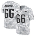 Fenge NE.Patriots #66 Will Campbell Player Arctic Camo Salute to Service Limited Stitched Jerseys
