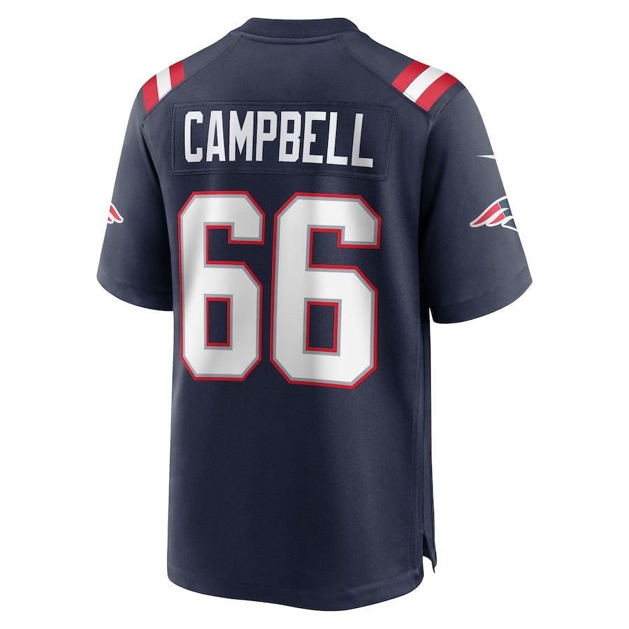 Fenge NE.Patriots #66 Will Campbell Player Navy Home Game Stitched Jerseys