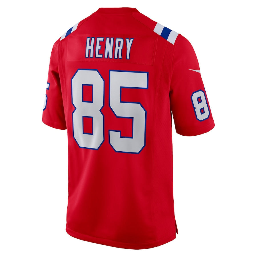 Fenge NE.Patriots #85 Hunter Henry Player Navy Red Home Game Stitched Jerseys