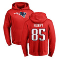 Fenge NE.Patriots #85 Hunter Henry Player Red LOGO Pullover Hoodies Home Game Stitched Jerseys