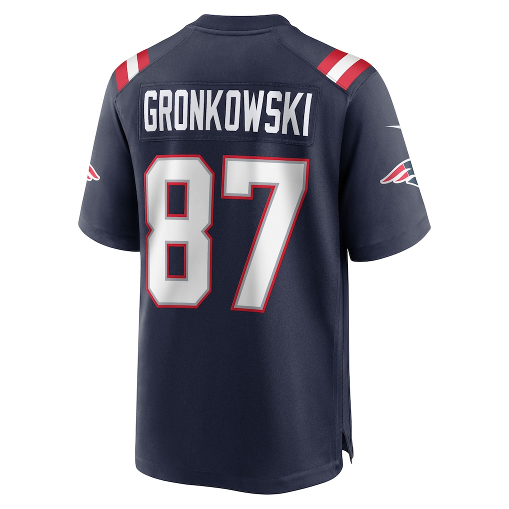Fenge NE.Patriots #87 Rob Gronkowski Navy Team Retired Player Game Stitched Jerseys