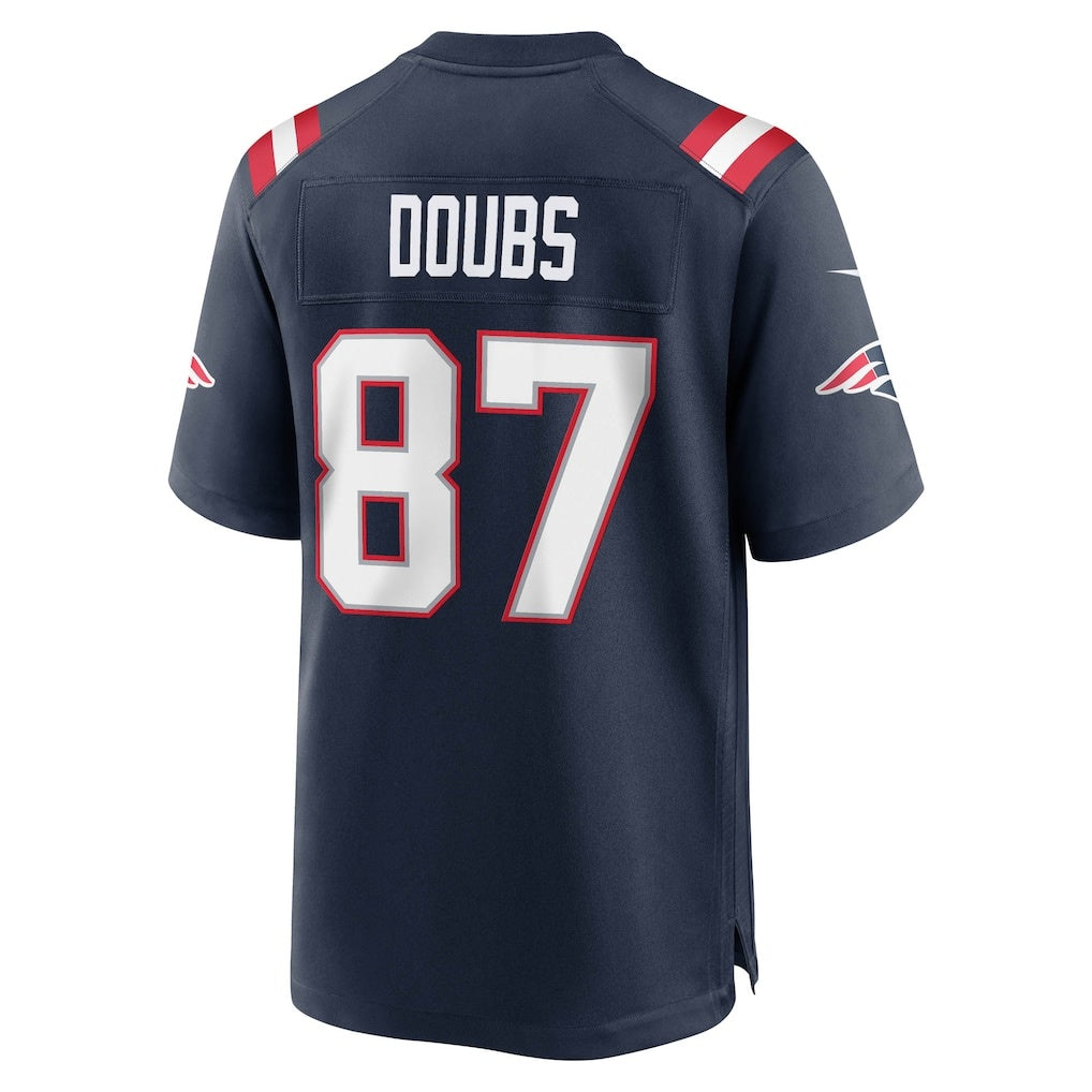 Fenge NE.Patriots #87 Romeo Doubs Navy Game Jerseys