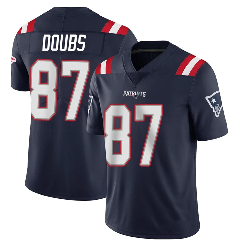 Fenge NE.Patriots #87 Romeo Doubs Player Navy Vapor Untouchable Home Game Stitched Jerseys