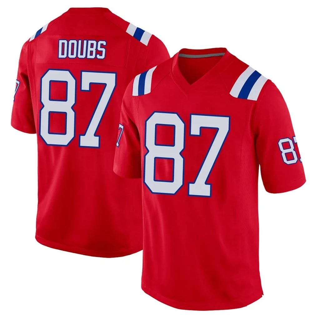 Fenge NE.Patriots #87 Romeo Doubs Player Red Home Game Stitched Jerseys