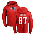 Fenge NE.Patriots #87 Romeo Doubs Player Red LOGO Pullover Hoodies Home Game Stitched Jerseys