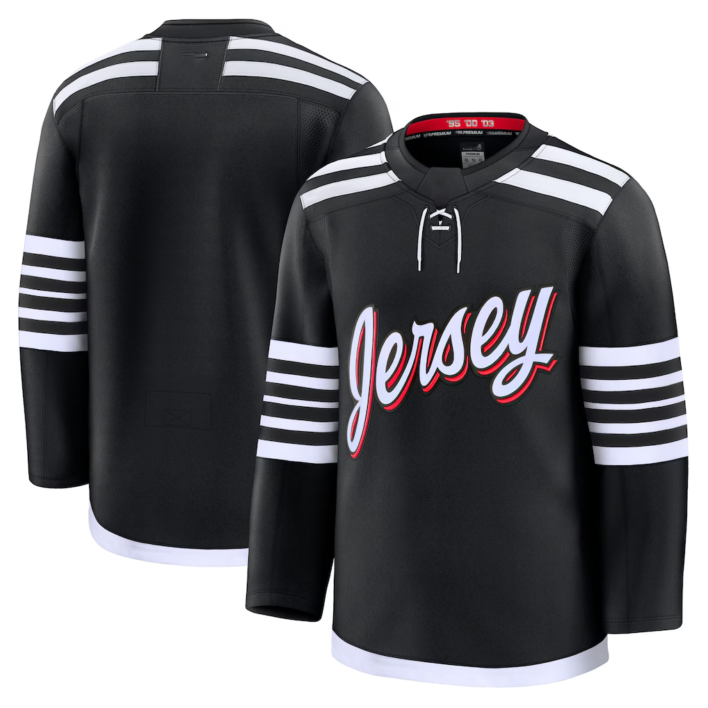 Fenge N.Jersey Devils Black Alternate Premium Jerseys