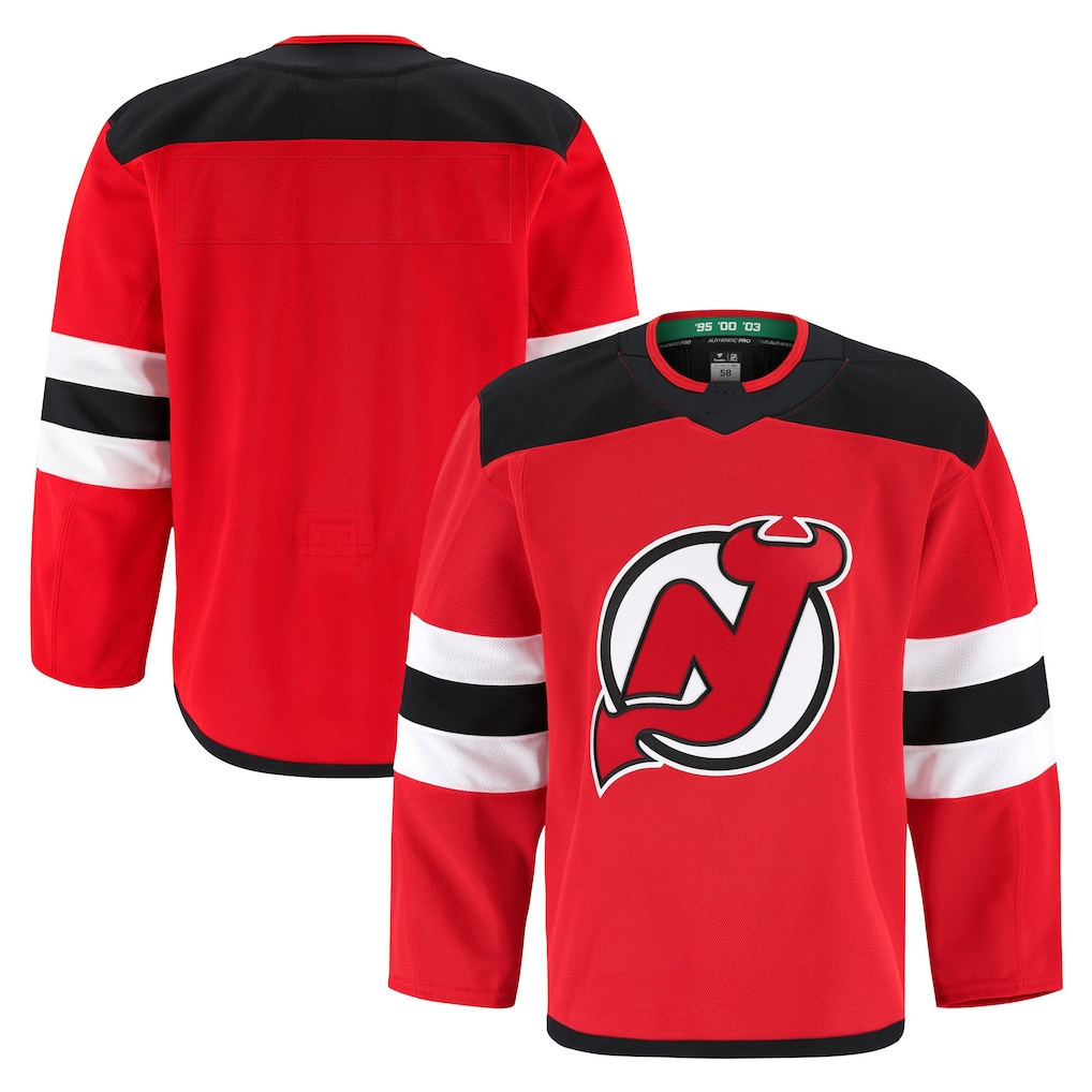 Fenge N.Jersey Devils Red Home Authentic Pro Jerseys