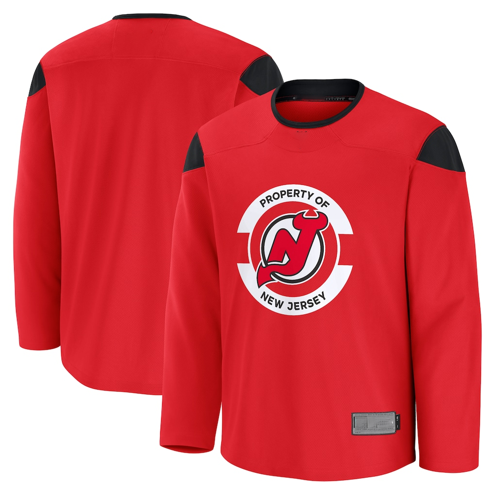 Fenge N.Jersey Devils Red Practice Jerseys