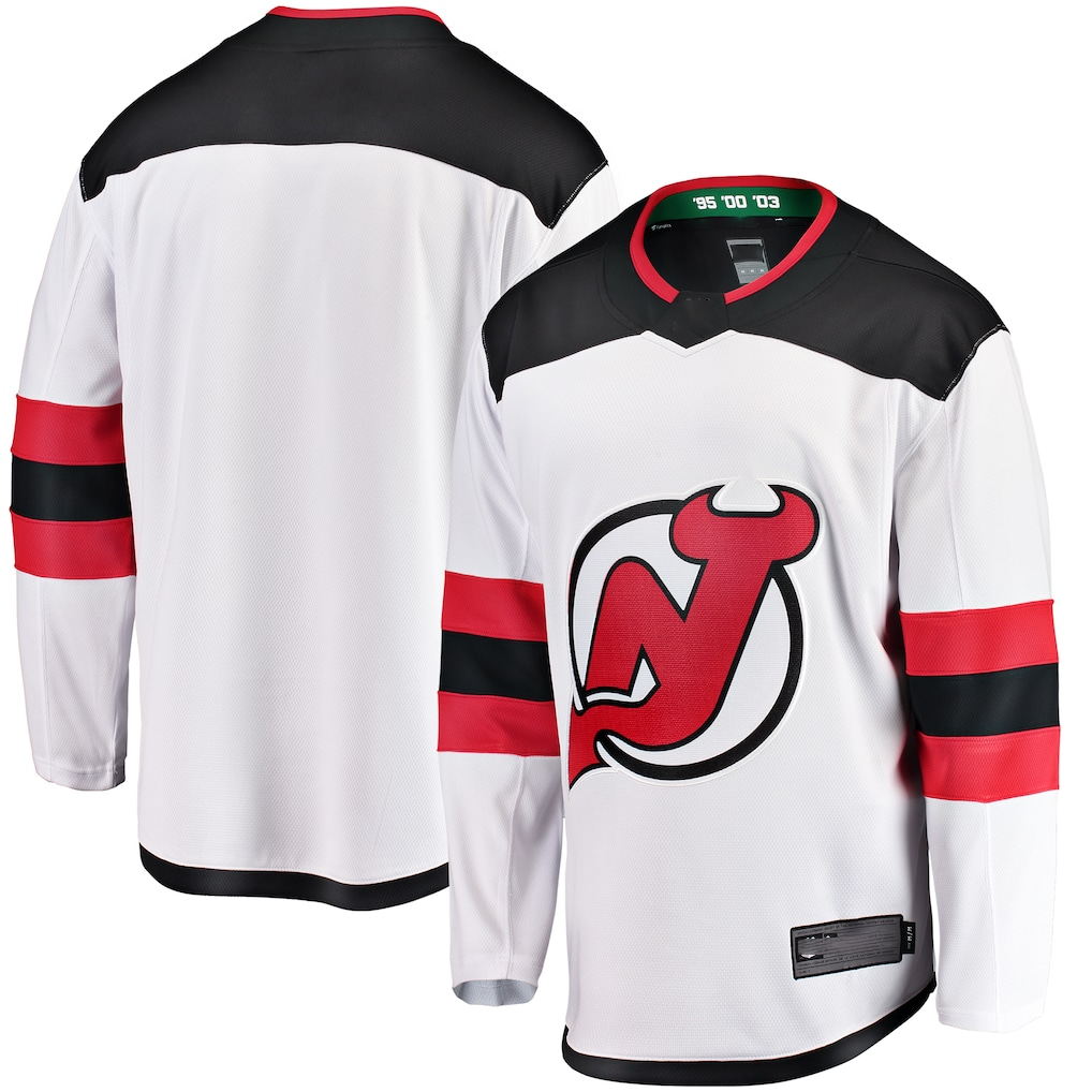 Fenge N.Jersey Devils White Breakaway Away Jerseys