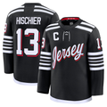 Fenge N.Jersey Devils #13 Nico Hischier Black Alternate Premium Jerseys