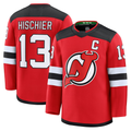 Fenge N.Jersey Devils #13 Nico Hischier Red Home Premium Jerseys
