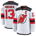 Fenge N.Jersey Devils #13 Nico Hischier White Away Premium Jerseys