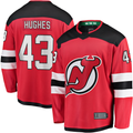 Fenge N.Jersey Devils #43 Luke Hughes Red Home Breakaway Player Jerseys