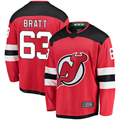 Fenge N.Jersey Devils #63 Jesper Bratt Red Home Breakaway Player Jerseys