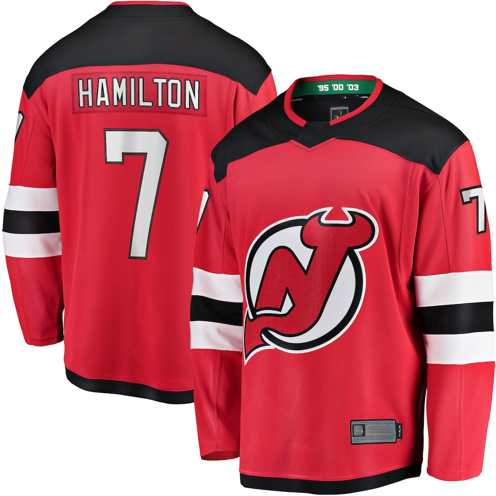Fenge N.Jersey Devils #7 Dougie Hamilton Red Breakaway Player Jerseys