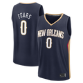 Fenge NO.Pelicans #0 Jeremiah Fears Navy Fast Break Replica Stitched Jerseys- Icon Edition