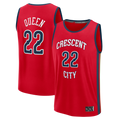 Fenge NO.Pelicans #22 Derik Queen Red Fast Break Replica Player Stitched Jerseys- Statement Edition