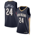 Fenge NO.Pelicans #24 Jordan Hawkins Navy Swingman Stitched Jerseys- Icon Edition