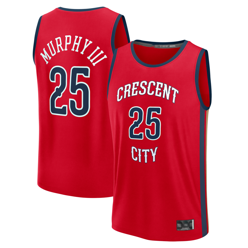 Fenge NO.Pelicans #25 Trey Murphy III Red Fast Break Replica Player Stitched Jerseys- Statement Edition