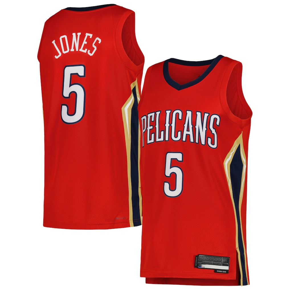 Fenge NO.Pelicans #5 Herbert Jones Red Swingman Stitched Jerseys- Statement Edition