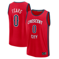 Fenge NO.Pelicans #0 Jeremiah Fears Red Fast Break Replica Player Stitched Jerseys- Statement Edition