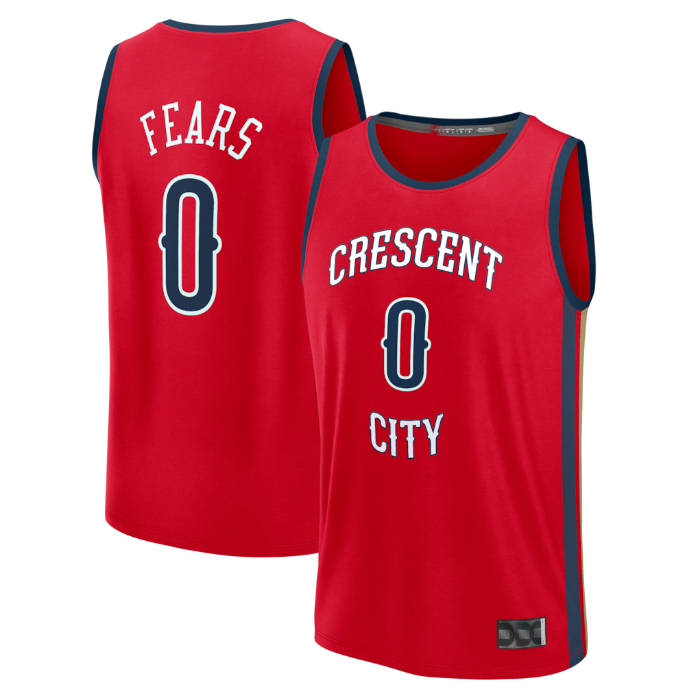 Fenge NO.Pelicans #0 Jeremiah Fears Red Fast Break Replica Player Stitched Jerseys- Statement Edition