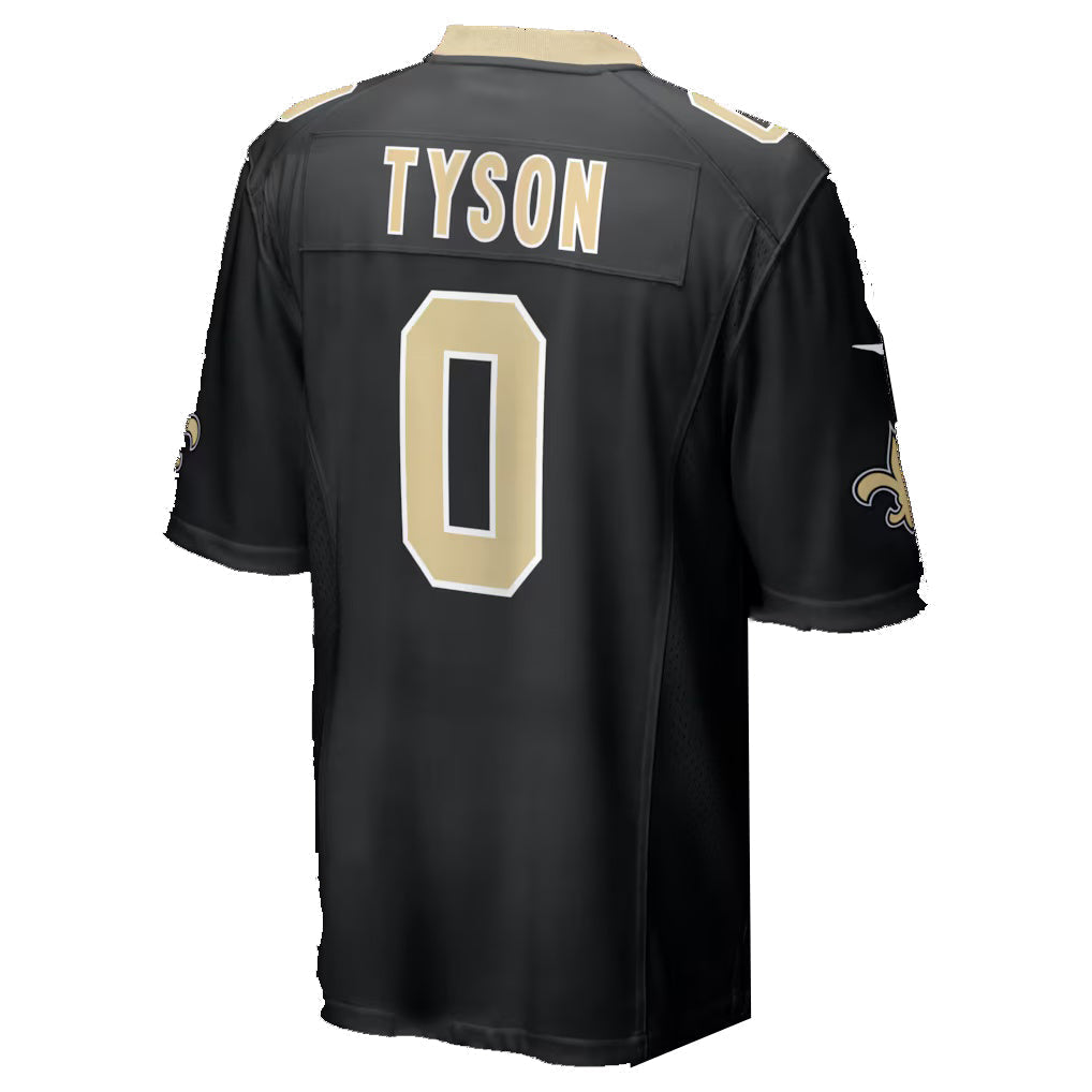Fenge NO.Saints #0 Jordyn Tyson Black 2026 Draft First Round Pick No. 8 Team Game Stitched Jerseys