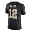 Fenge NO.Saints #12 Chris Olave Player Black Alternate Vapor F.U.S.E. Limited Stitched Jerseys