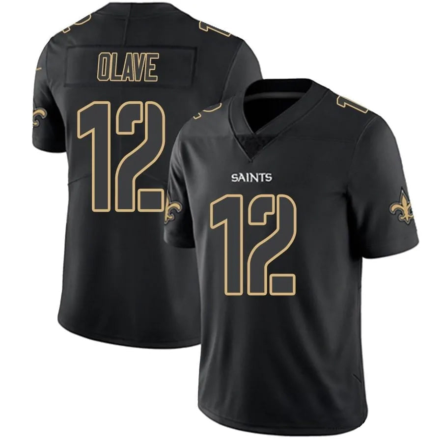Fenge NO.Saints #12 Chris Olave Player Limited Black Impact Stitched Jerseys