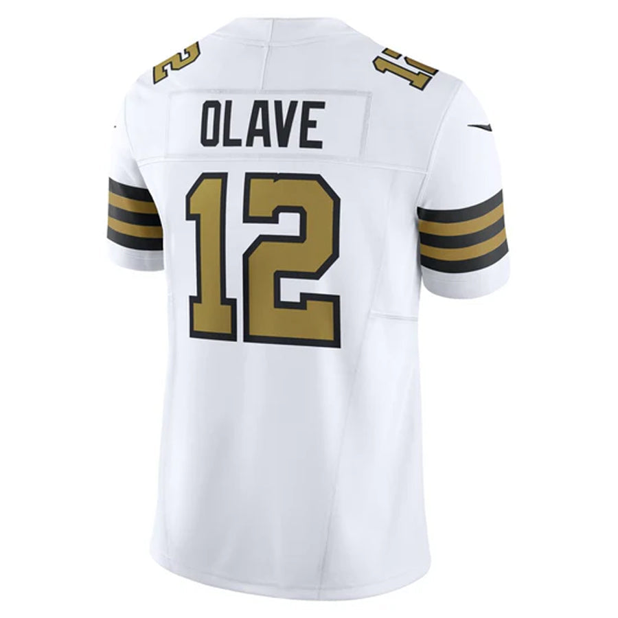Fenge NO.Saints #12 Chris Olave Player White Vapor Limited Stitched Jerseys
